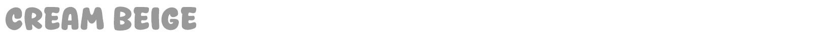 Cream Beige font preview